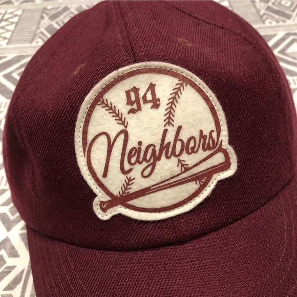 Neighborhood Neighbors 8 Panel Baseball Fitted Cap Size Large - Picture 3 of 7